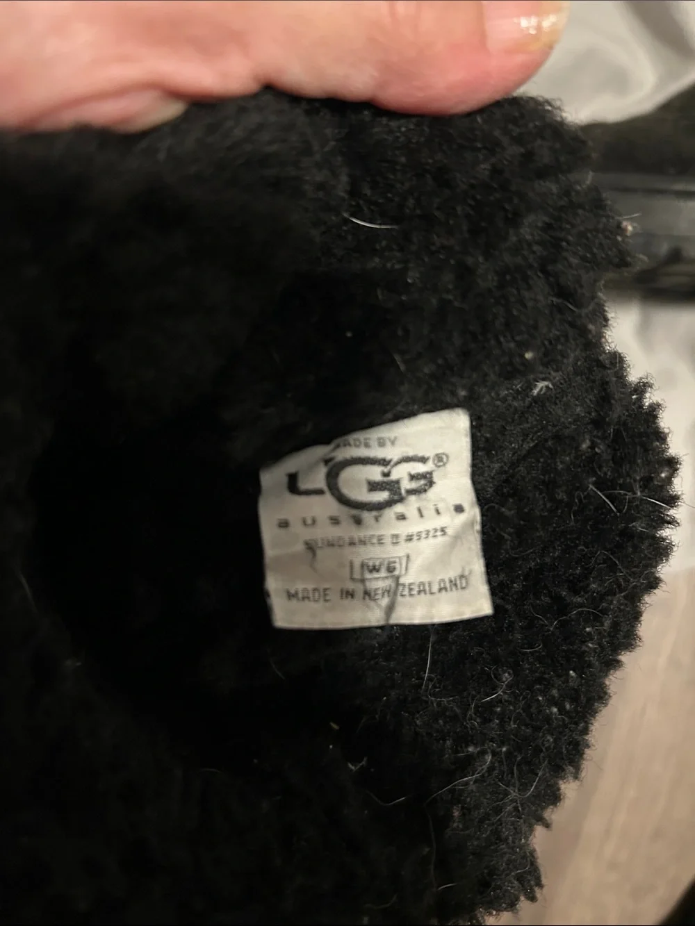 UGG Black Shearling-Trim Mid-Calf Winter Boots